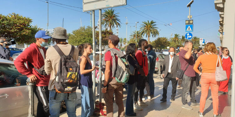 Manifestazione Cagliari Coordinamento unitario dello spettacolo dal vivo della Sardegna