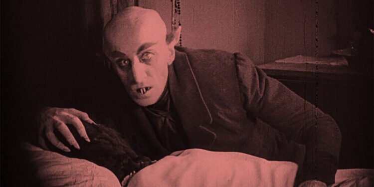 Orlok in “Nosferatu il vampiro” di Friedrich Wilhelm Murnau (1922)