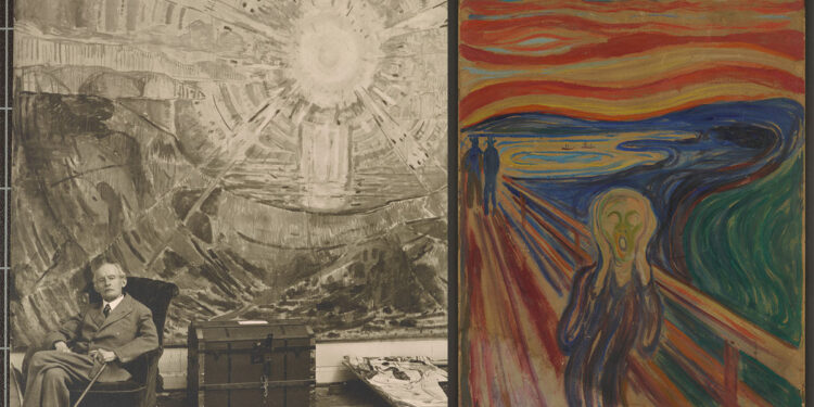 Edvard Munch e “The Sun” nel suo studio invernale a Ekely - The Scream (L’urlo) al Museo Munch di Oslo