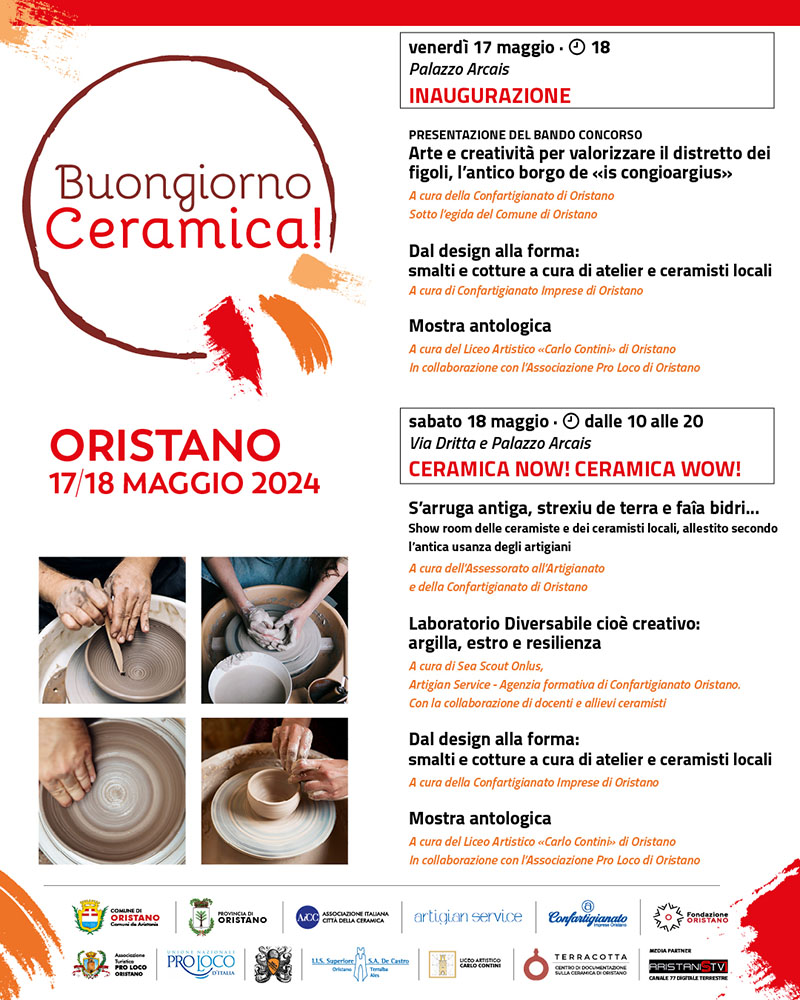 "Buongiorno Ceramica!" Oristano 2024 programma