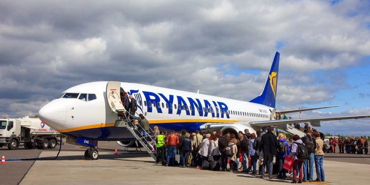 Un aereo della Ryanair. 📷 Depositphotos