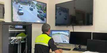 La Control Room della Polizia Municipale di Quartu